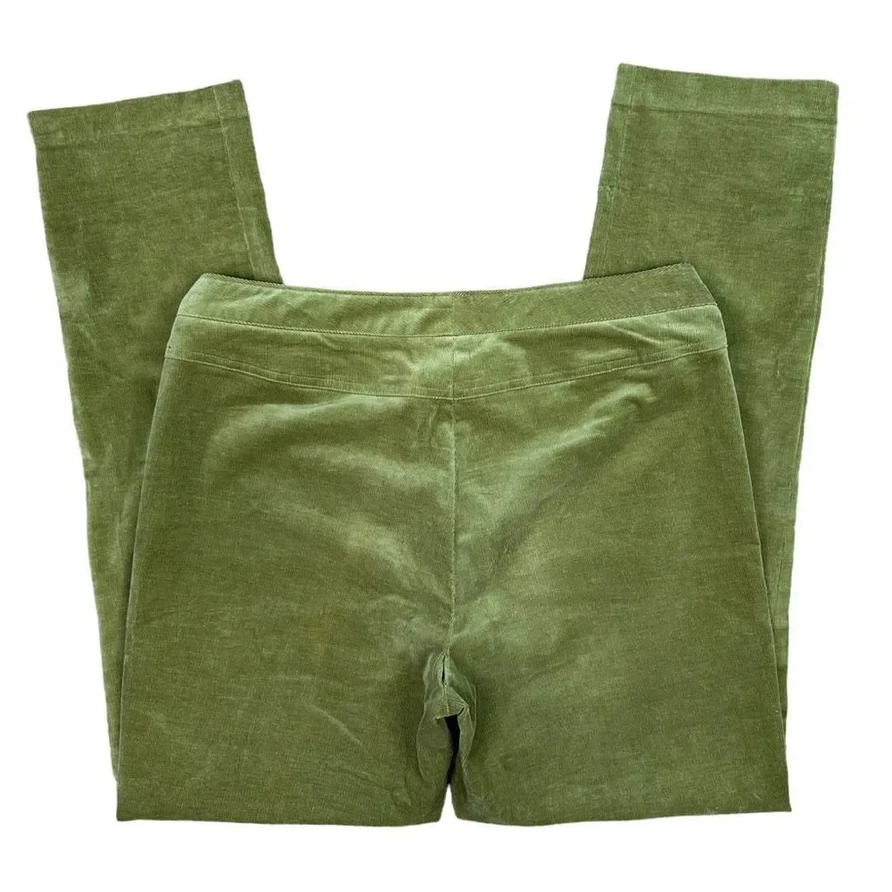 J. McLaughlin Green Corduroy Pants - Size 12 - Picture 4 of 9